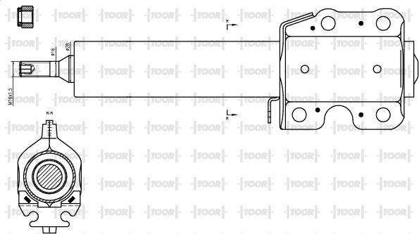 TOOR SG12210 - Shock Absorber autospares.lv