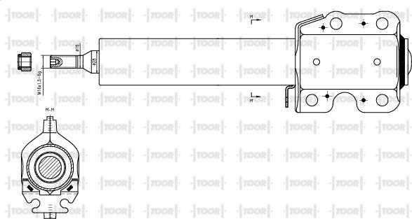 TOOR SG12220 - Shock Absorber autospares.lv