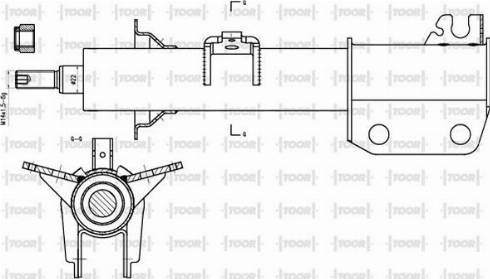 TOOR SO14170 - Shock Absorber autospares.lv