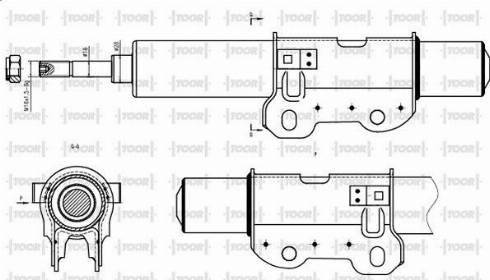 TOOR SO14370 - Shock Absorber autospares.lv