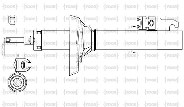 TOOR SO14280 - Shock Absorber autospares.lv