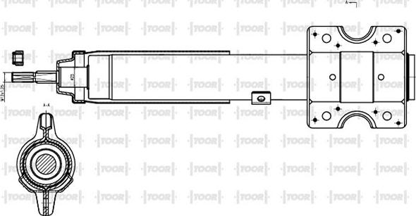 TOOR SO16140 - Shock Absorber autospares.lv