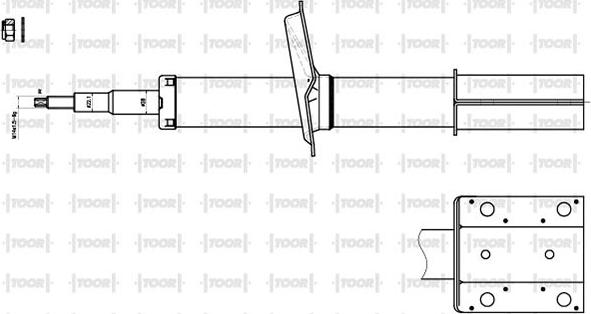 TOOR SO10620 - Shock Absorber autospares.lv