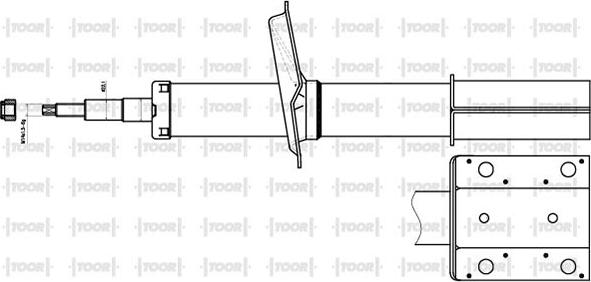 TOOR SO10280 - Shock Absorber autospares.lv