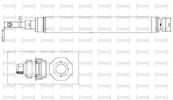 TOOR SO17030 - Shock Absorber autospares.lv