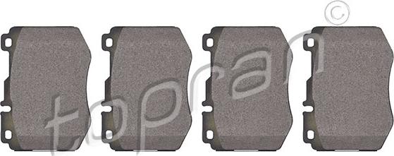 Topran 409 497 - Brake Pad Set, disc brake autospares.lv