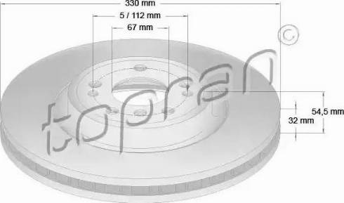 Topran 409 480 - Brake Disc autospares.lv