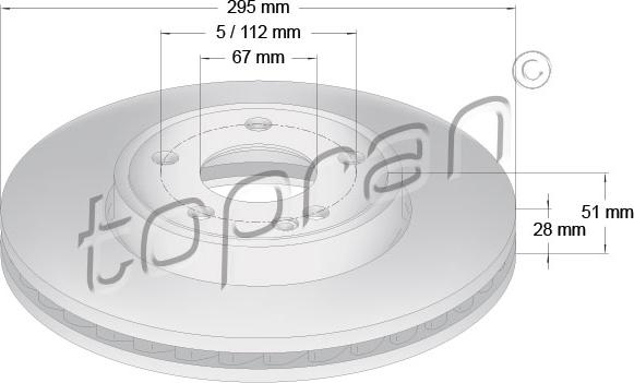 Topran 409 477 - Brake Disc autospares.lv