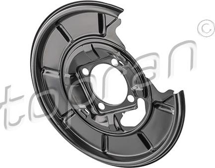 Topran 409 519 - Splash Panel, guard, brake disc autospares.lv