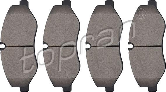 Topran 409 325 - Brake Pad Set, disc brake autospares.lv