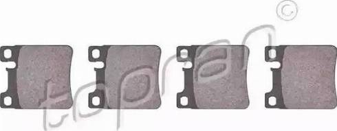 Topran 400 948 - Brake Pad Set, disc brake autospares.lv