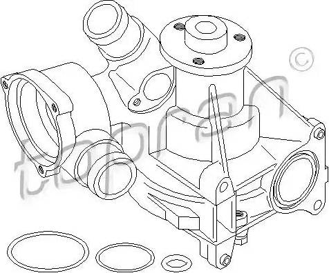 Topran 400 404 - Water Pump autospares.lv