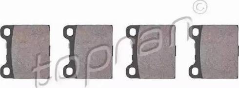 Topran 400 416 - Brake Pad Set, disc brake autospares.lv