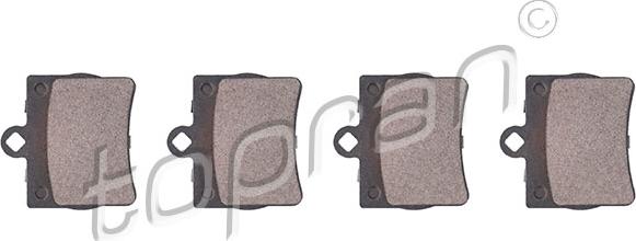 Topran 400 430 - Brake Pad Set, disc brake autospares.lv