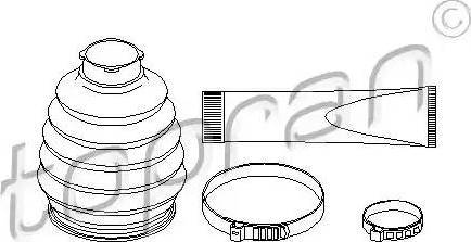 Topran 400 717 - Bellow, drive shaft autospares.lv