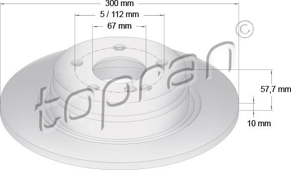 Topran 401 903 - Brake Disc autospares.lv