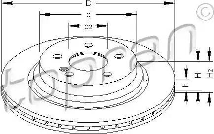 Topran 401 902 - Brake Disc autospares.lv