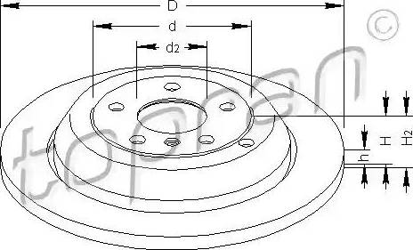 Topran 401 935 - Brake Disc autospares.lv