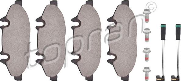 Topran 401 931 - Brake Pad Set, disc brake autospares.lv