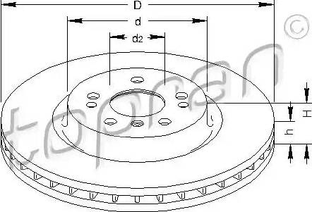 Topran 401 933 - Brake Disc autospares.lv