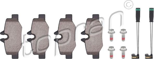 Topran 401 929 - Brake Pad Set, disc brake autospares.lv