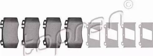 Topran 401 435 - Brake Pad Set, disc brake autospares.lv