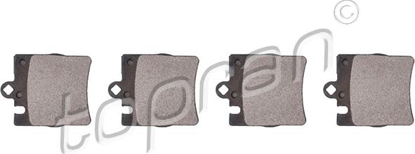 Topran 401 429 - Brake Pad Set, disc brake autospares.lv