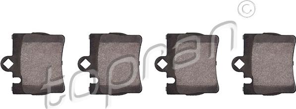 Topran 401 426 - Brake Pad Set, disc brake autospares.lv