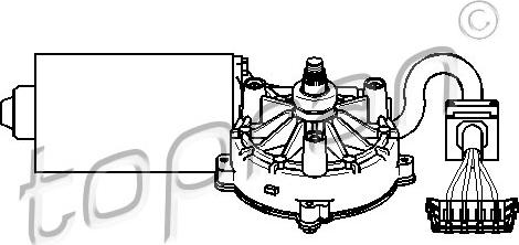 Topran 401 531 - Wiper Motor autospares.lv