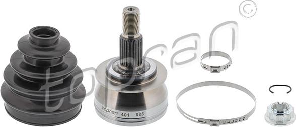 Topran 401 686 - Joint Kit, drive shaft autospares.lv