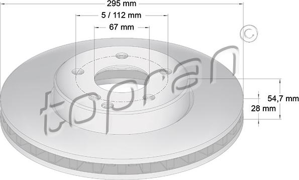 Topran 401 051 - Brake Disc autospares.lv