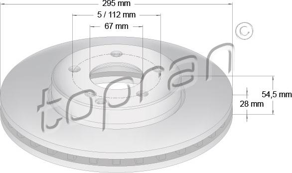 Topran 401 052 - Brake Disc autospares.lv