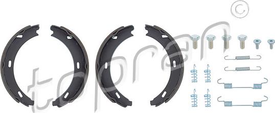 Topran 401 022 - Brake Shoe Set, parking brake autospares.lv