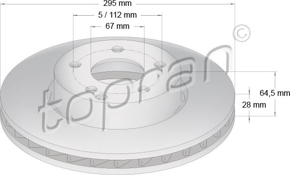 Topran 401 899 - Brake Disc autospares.lv