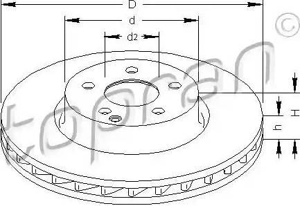 Topran 401 898 - Brake Disc autospares.lv