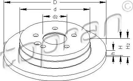 Topran 401 841 - Brake Disc autospares.lv