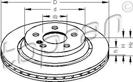 Topran 401 387 - Brake Disc autospares.lv