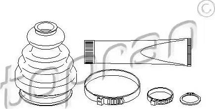 Topran 401 245 - Bellow, drive shaft autospares.lv