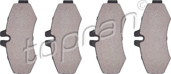 Topran 401 286 - Brake Pad Set, disc brake autospares.lv