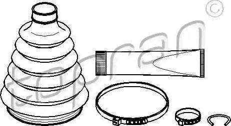 Topran 401234 - Bellow, drive shaft autospares.lv