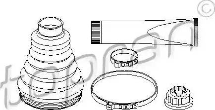 Topran 401 742 - Bellow, drive shaft autospares.lv