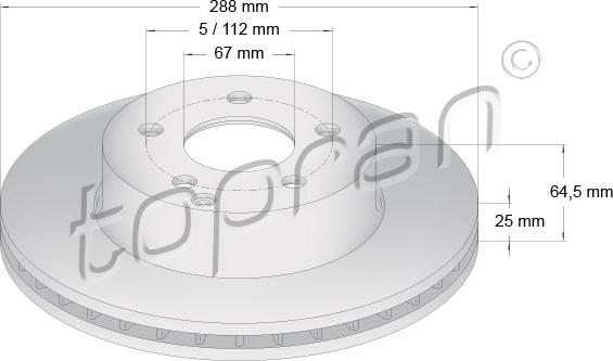 Topran 401 709 - Brake Disc autospares.lv