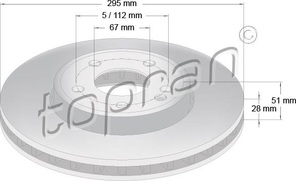 Topran 408 554 - Brake Disc autospares.lv