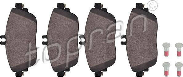 Topran 408 551 - Brake Pad Set, disc brake autospares.lv