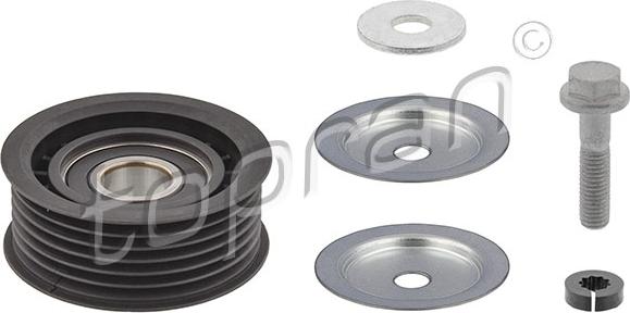 Topran 408 815 - Pulley, v-ribbed belt autospares.lv