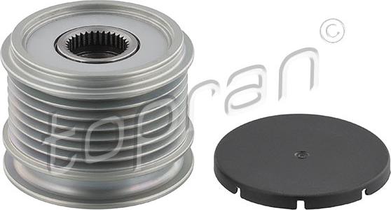 Topran 408 391 - Pulley, alternator, freewheel clutch autospares.lv