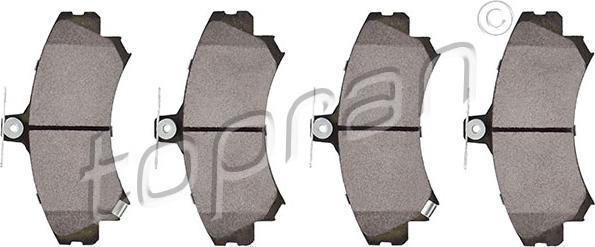 Topran 407 959 - Brake Pad Set, disc brake autospares.lv