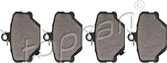 Topran 407 934 - Brake Pad Set, disc brake autospares.lv