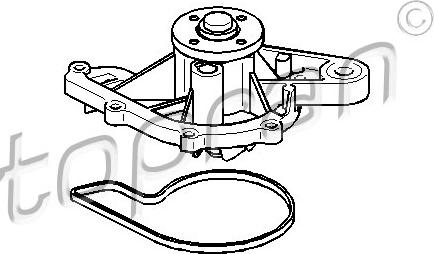 Topran 407 922 - Water Pump autospares.lv