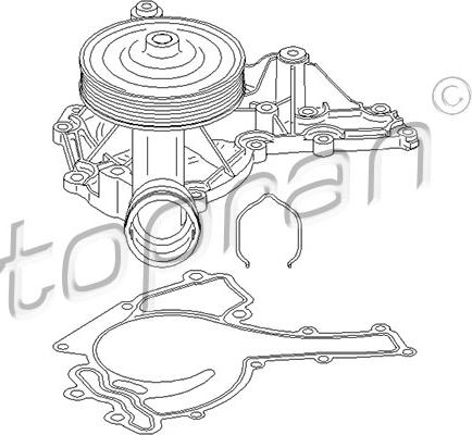 Topran 407 882 - Water Pump autospares.lv